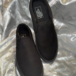 Vans Men's Classic Black Slip-On Sneakers
